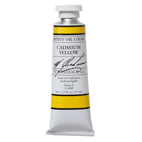 M. Graham & Co., Artists', Oil Paint, 1.25oz, Cadmium Yellow